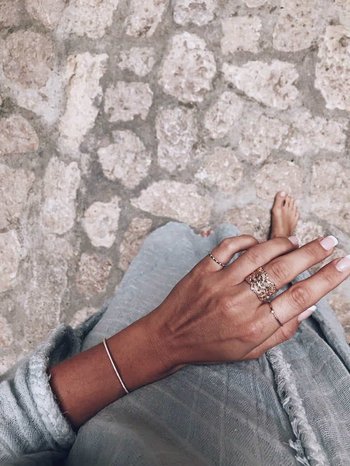 Lace 18K Gold, Whitegold or Rosegold Ring