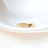 Trine Ji 14K Gold Ring w. Diamonds