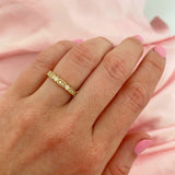 Trine Ji 14K Gold Ring w. Diamonds