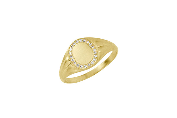 Avalon Pavé 18K Guld Ring m. Diamant