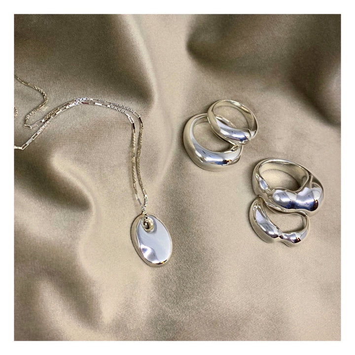 Moonlit Supernova Silver Ring