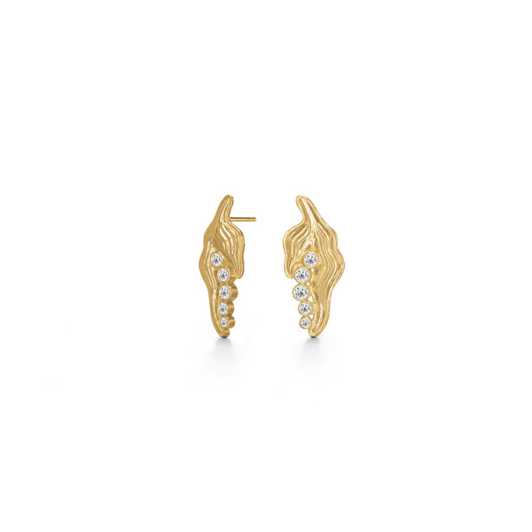 Princess on the Pea Gold Plated Earrings