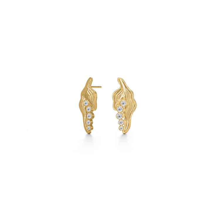 Princess on the Pea Gold Plated Earrings