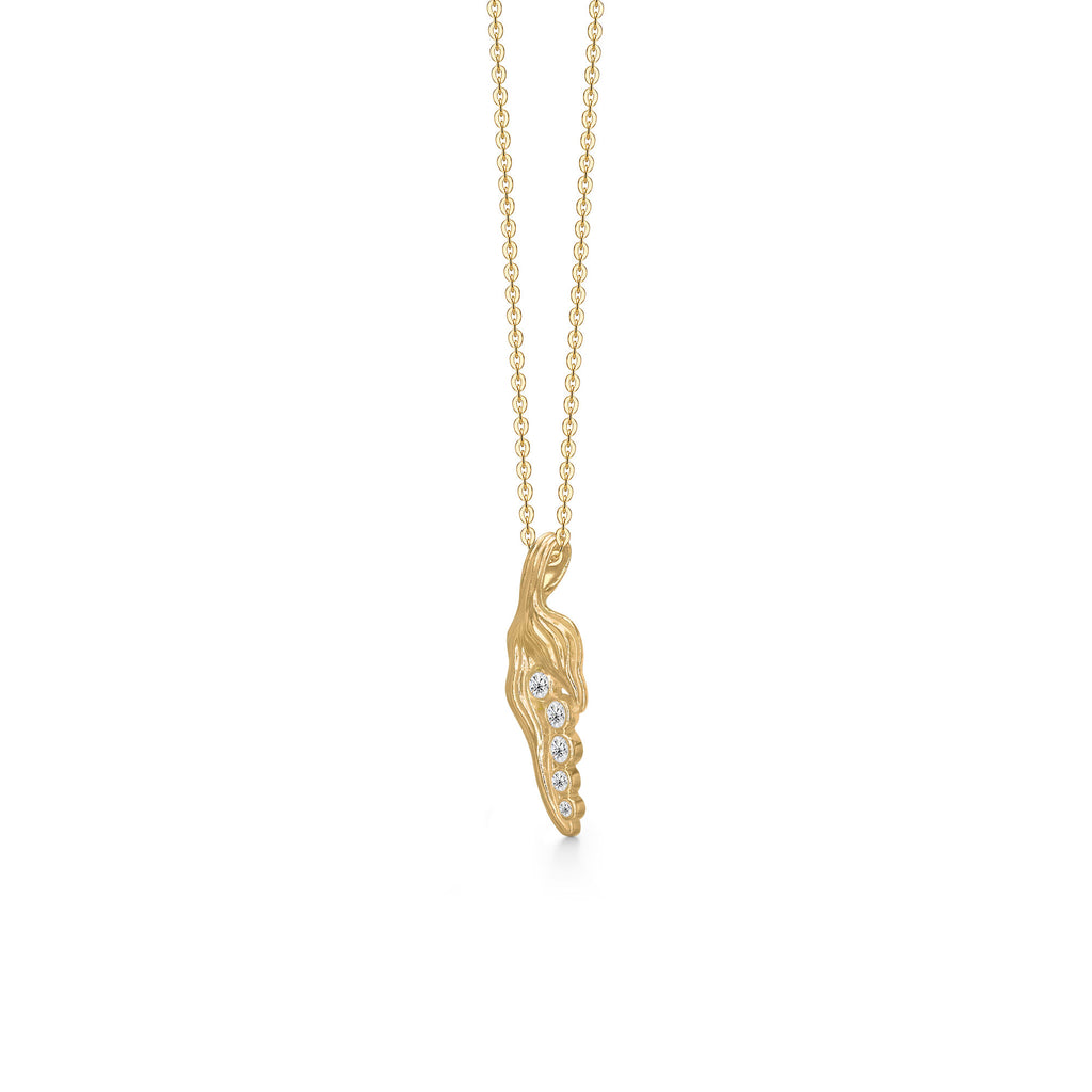 Five Peas In A Pod Gold Plated Necklace