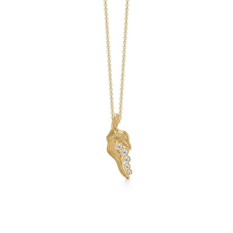 Five Peas In A Pod Gold Plated Necklace