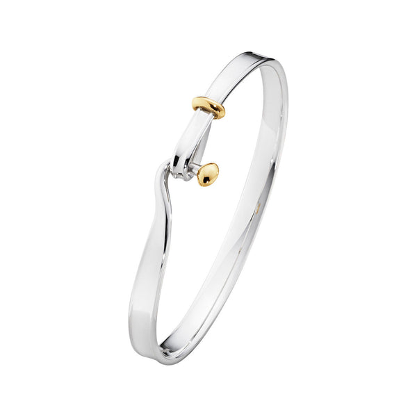 Georg Jensen Torun 18K Silver Gold Bangle – The Jewellery Room
