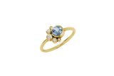 Belle de Jour 18K Guld Ring m. Diamant & Safir