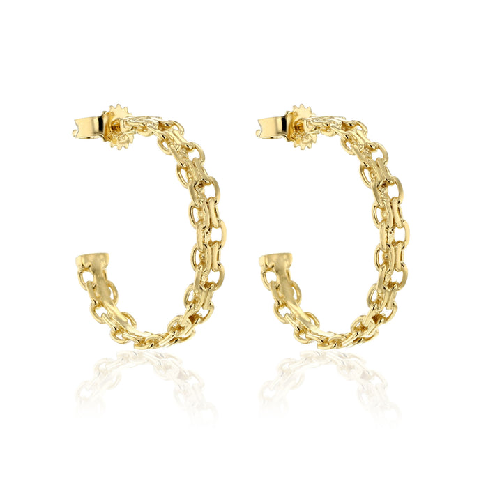 Deciduous Gold Plated Earrings