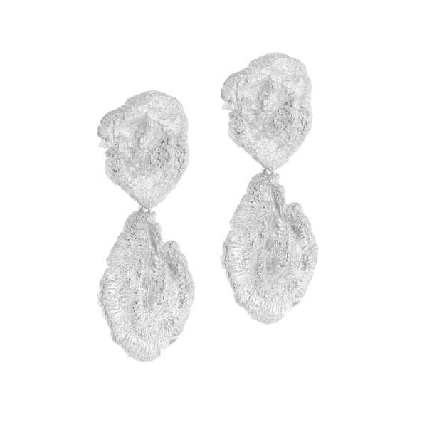 Primeval Forest Silver Earrings
