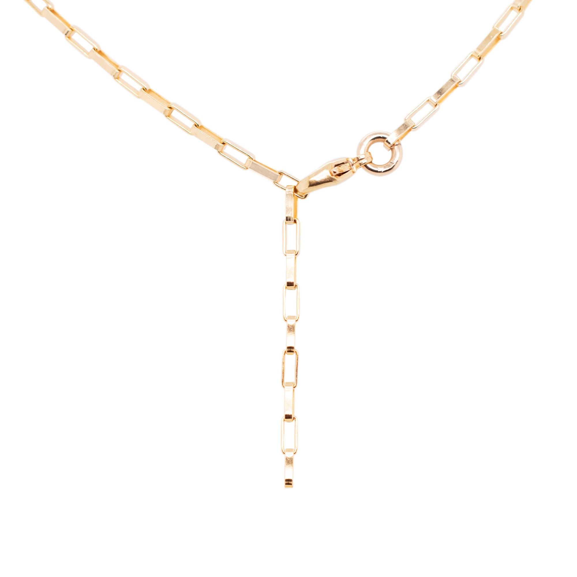 Gold Plated Necklace w. Garnet