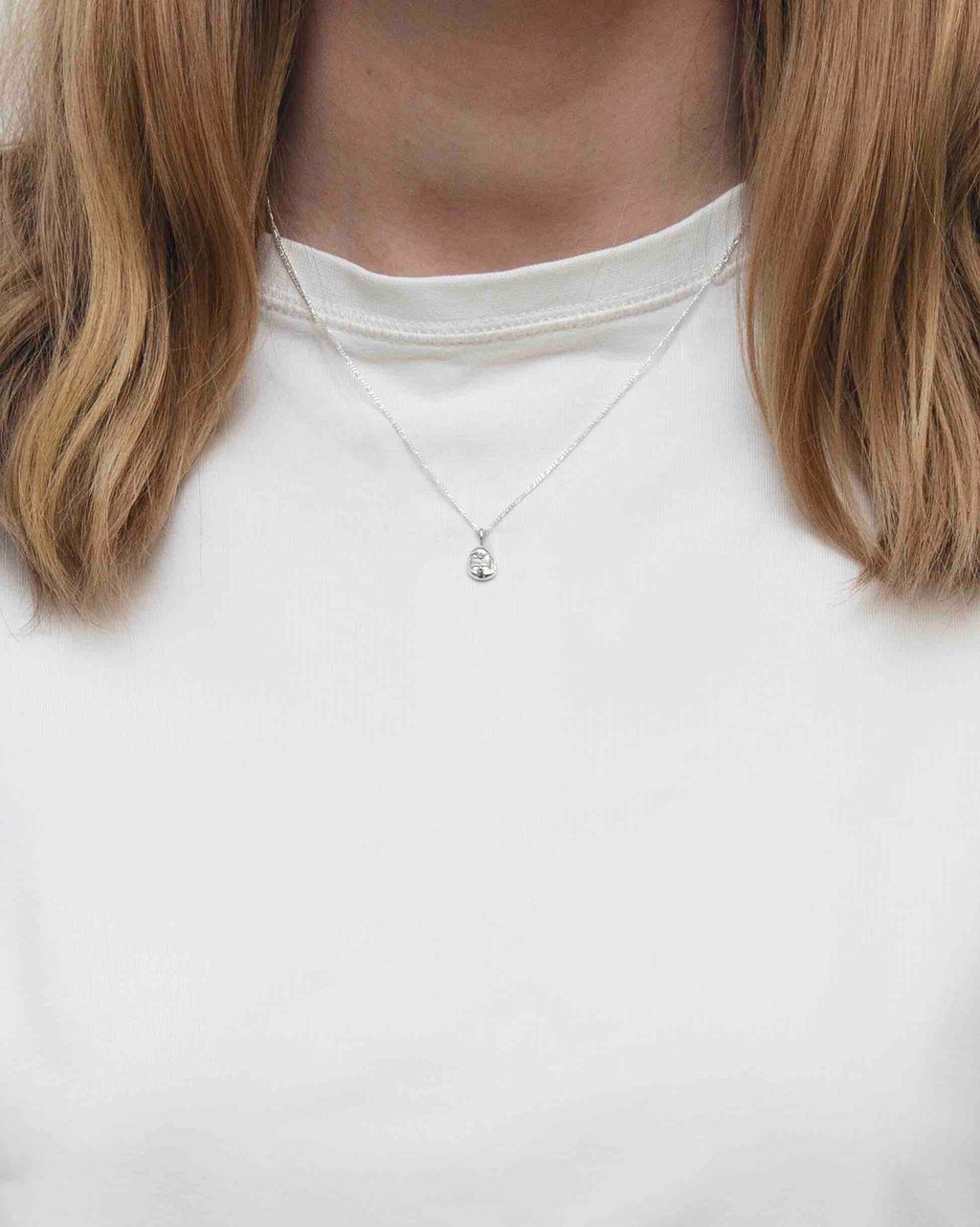 Vital Silver Necklace w. Green Zirconia