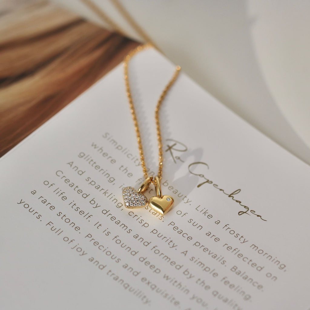 Rock my Heart 18K Whitegold Pendant w. Diamonds