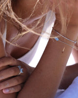 Nord Blue 18K Whitegold Bracelet w. Aquamarine & Diamond