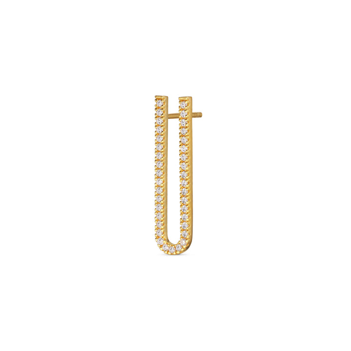 Zanzibar Gold Plated Earring w. Zirconia
