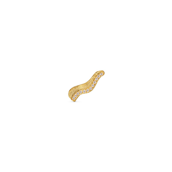 Utulivu Gold Plated Earring w. Zirconia
