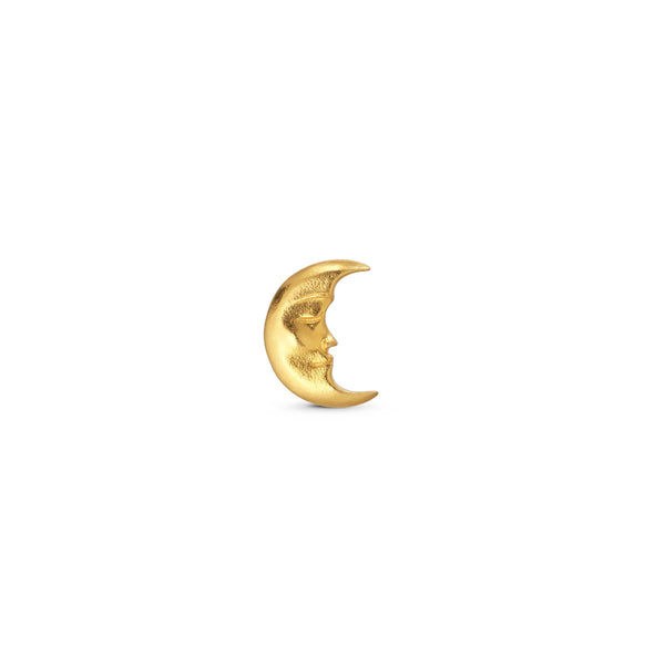 New Moon Stud Gold Plated