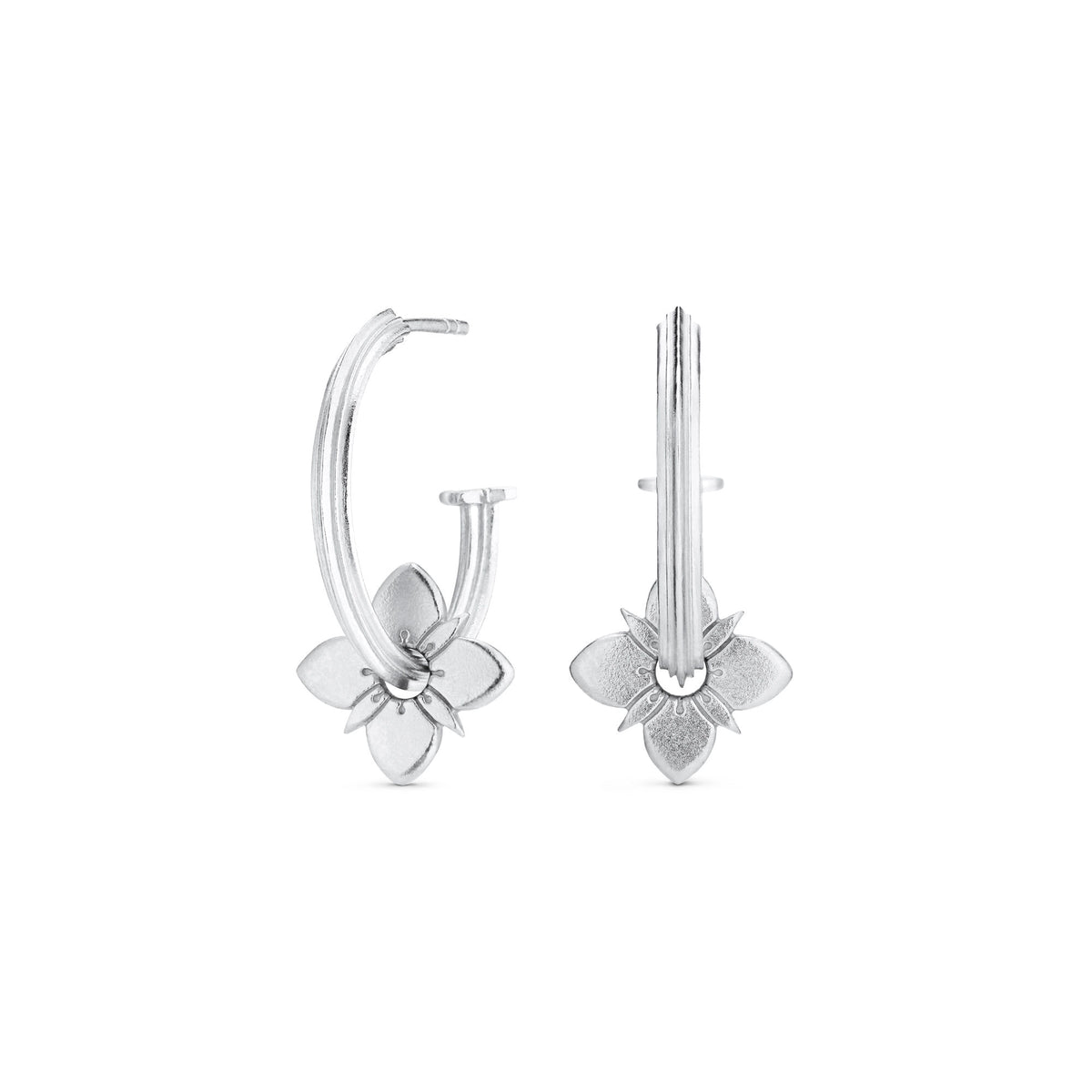 Healing Silver Hoops