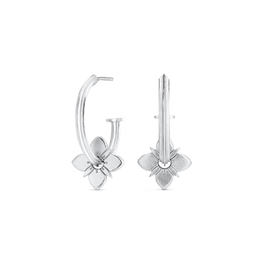 Healing Silver Hoops