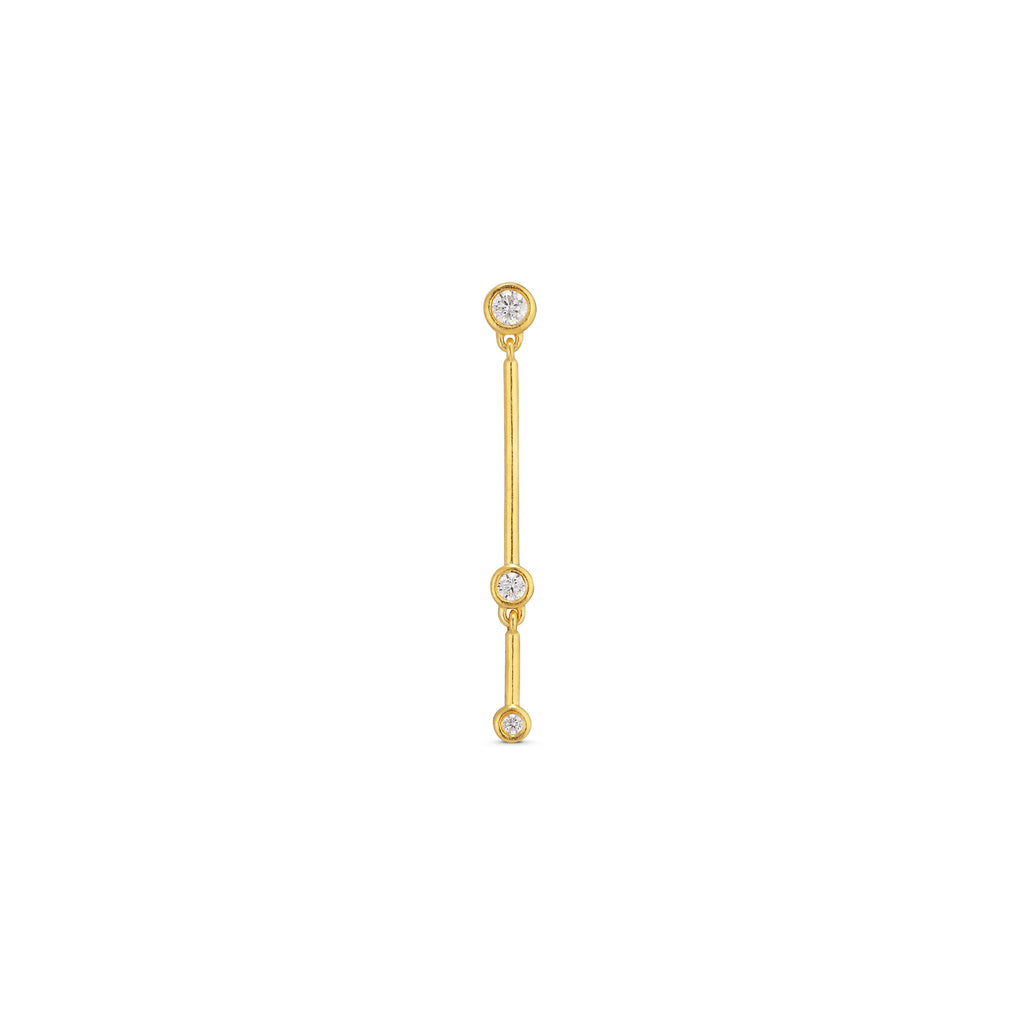 Shooting Star Gold Plated Earring