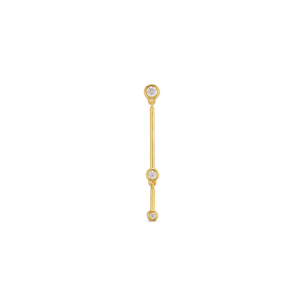Shooting Star Gold Plated Earring