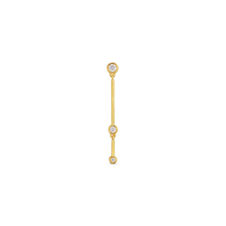 Shooting Star Gold Plated Earring