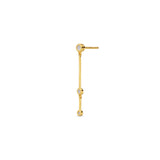 Shooting Star Gold Plated Earring