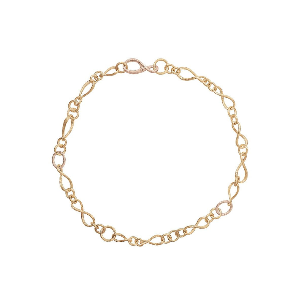 Love kleine Halskette aus 18K Gold & Rosegold