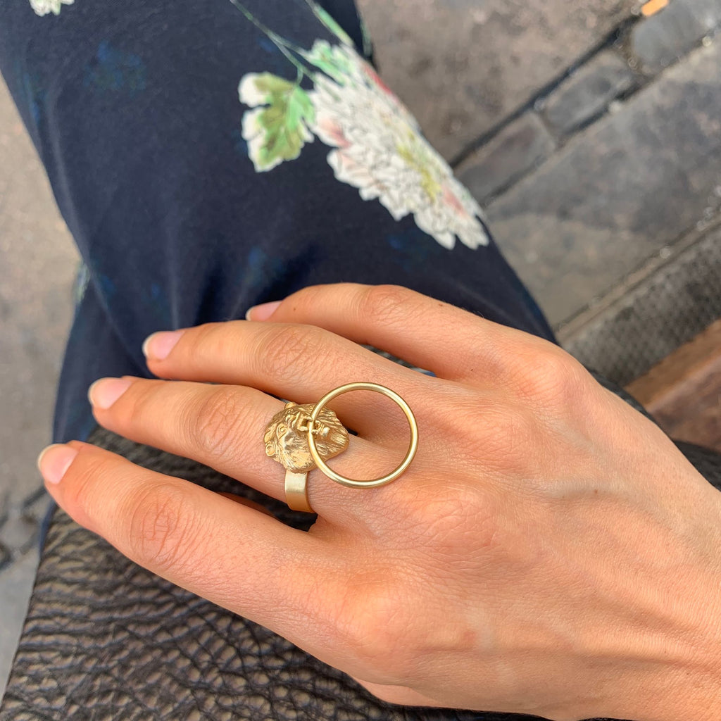 Lion Ring Gold Plated