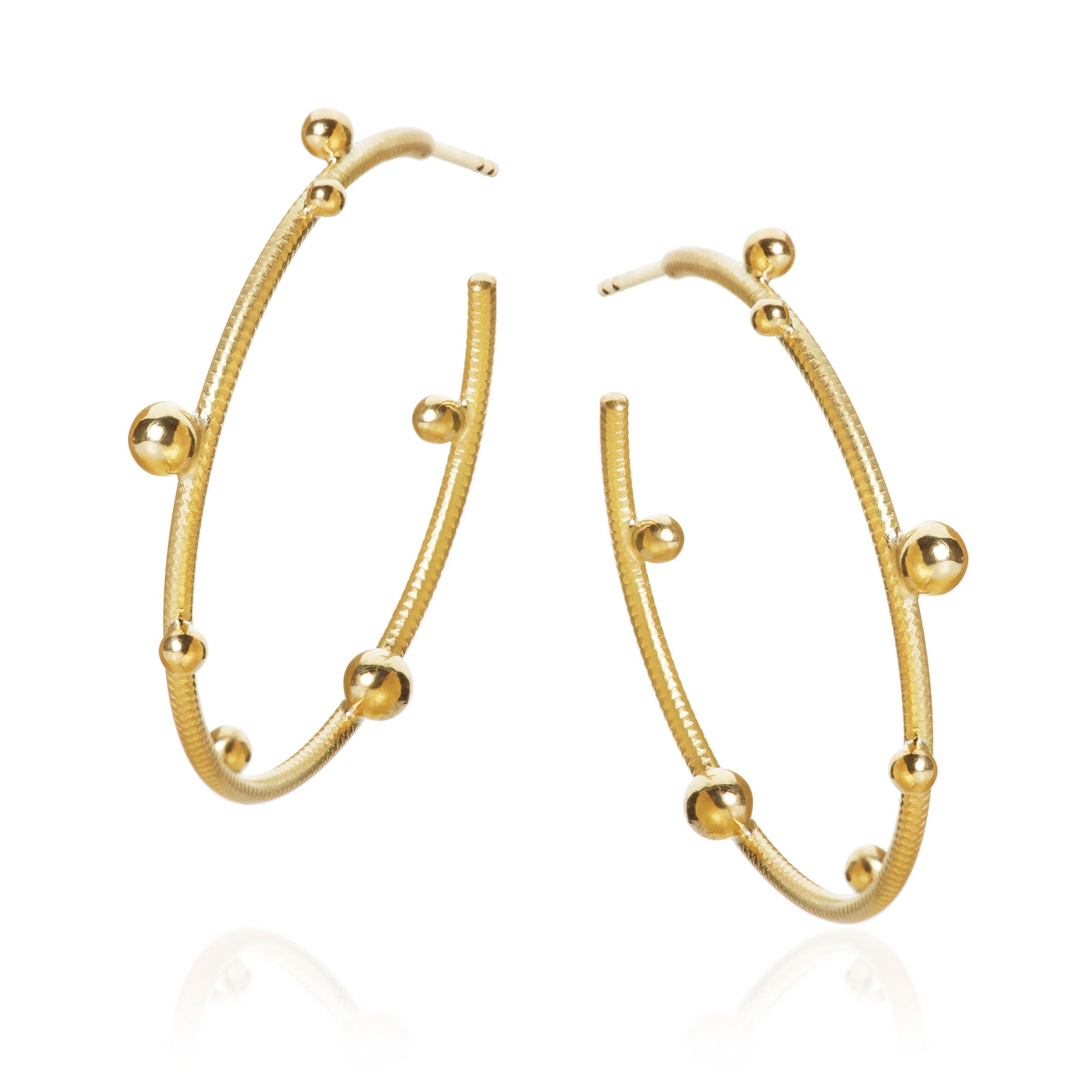Large Delphis 18K Guld Hoops