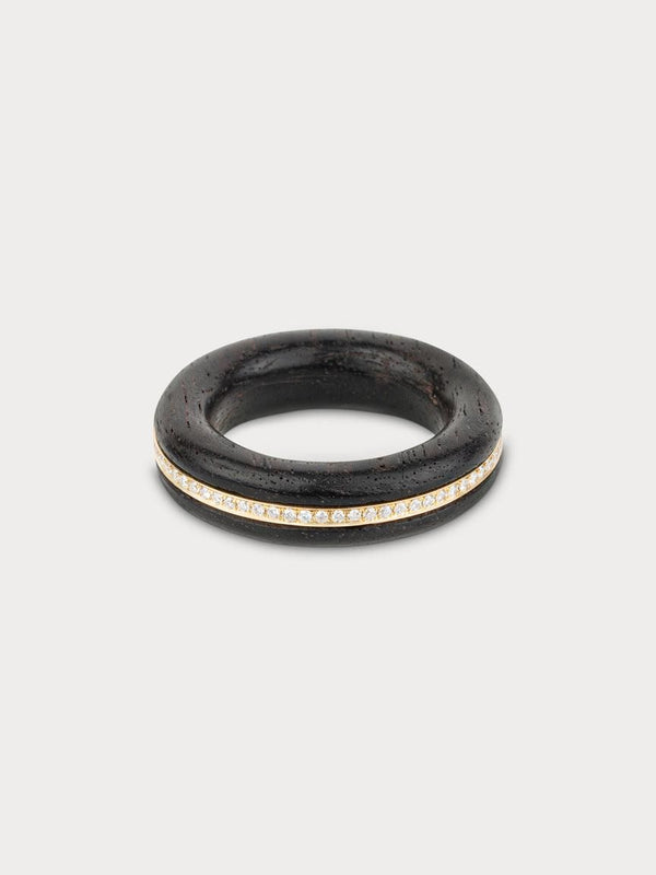 Ebony Linings Ring (lavet til ordre)