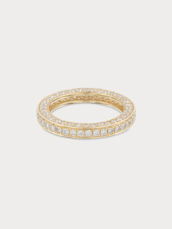 Triple Diamond Eternity Pinky Ring