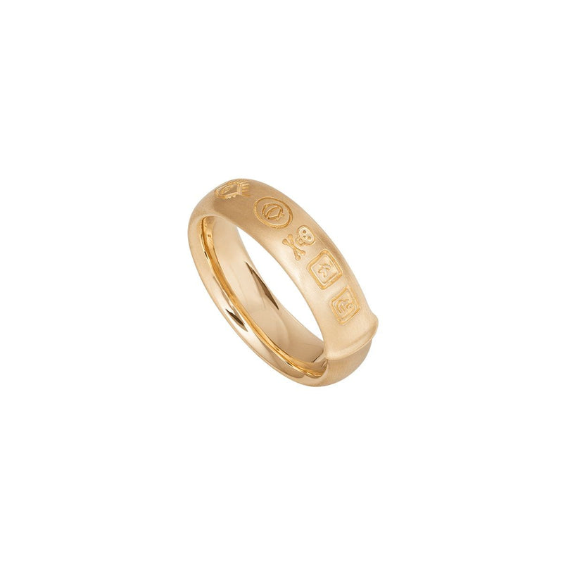 Julius men's 6,5 mm. 18K Gold Ring