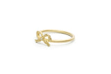 Giselle 18K Gold Ring w. Diamond