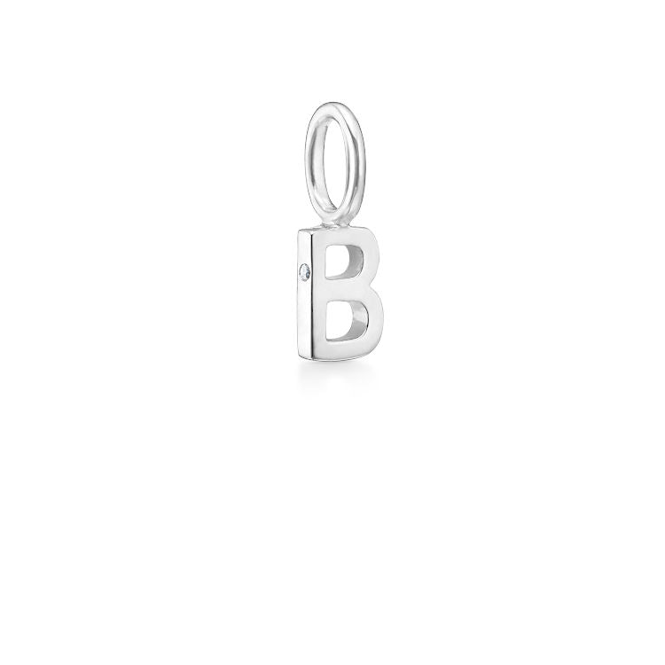 My B 18K Whitegold Pendant w. Diamond