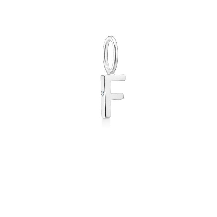 My F 18K Whitegold Pendant w. Diamond