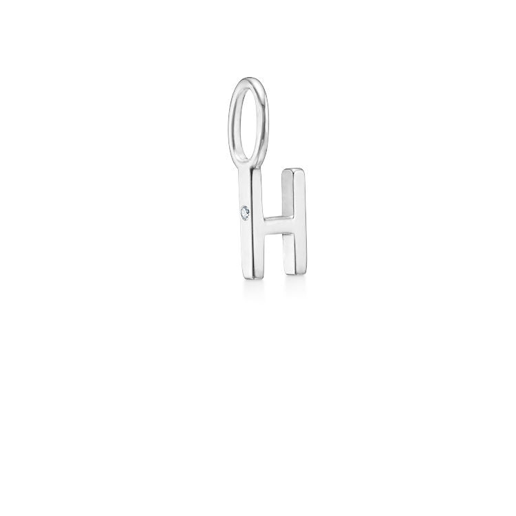 My H 18K Whitegold Pendant w. Diamond