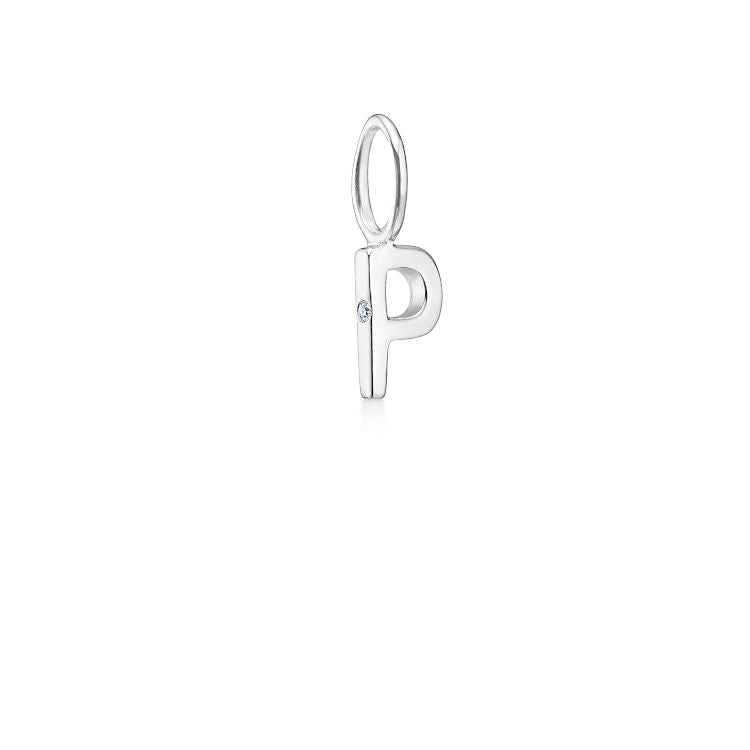 My P Anhänger aus 18K Weißgold I Diamant