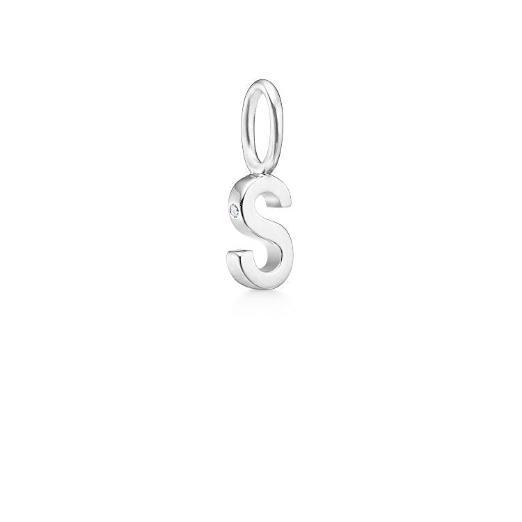 My S 18K Whitegold Pendant w. Diamond