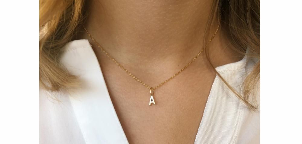 My A Anhänger aus 18K Weißgold I Diamant