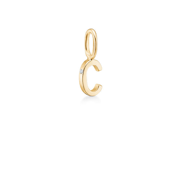 My C 18K Gold Pendant w. Diamond
