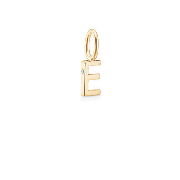 My E 18K Gold Pendant w. Diamond
