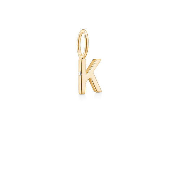 My K 18K Gold Pendant w. Diamond