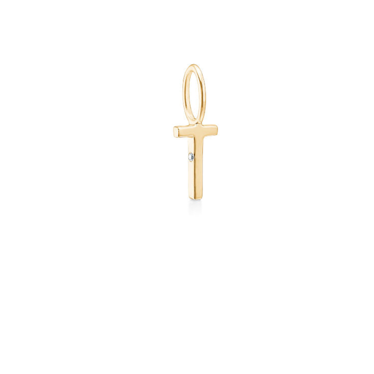 My T 18K Gold Pendant w. Diamond