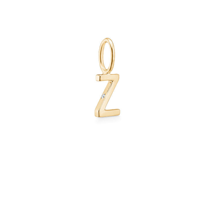 My Z 18K Gold Pendant w. Diamond
