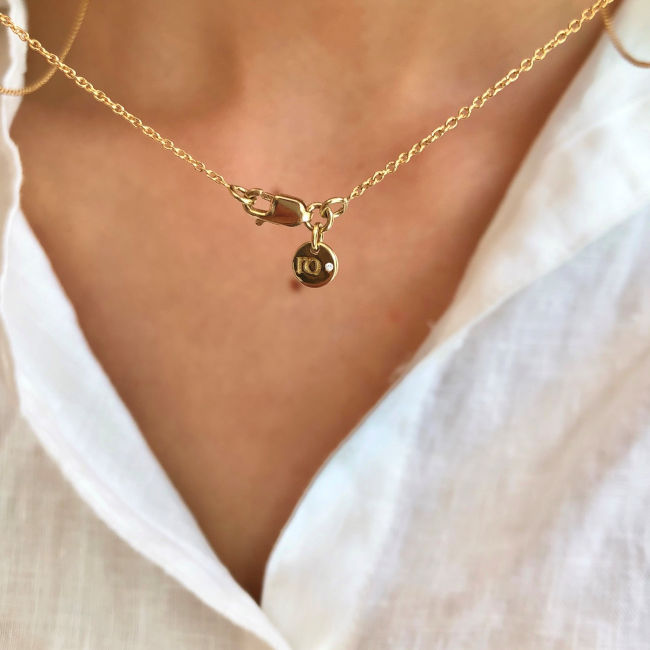 Ro 18K Whitegold Necklace w. Diamond