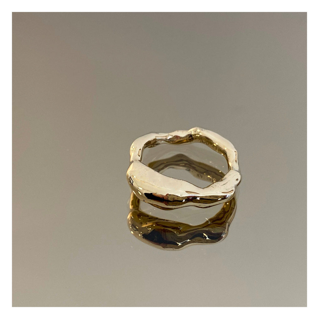 Lunar Mountain 14K Gold Ring