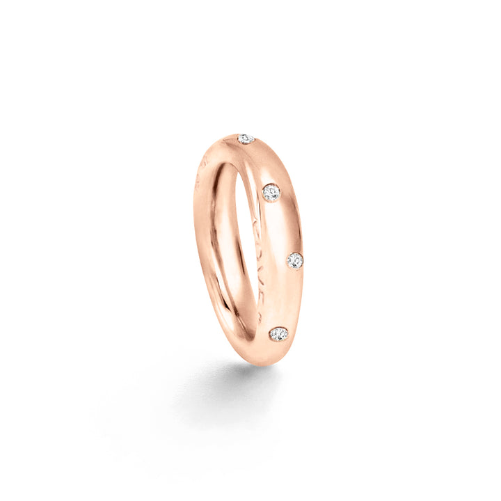 Love 4 18K Rosegold Ring w. Diamonds