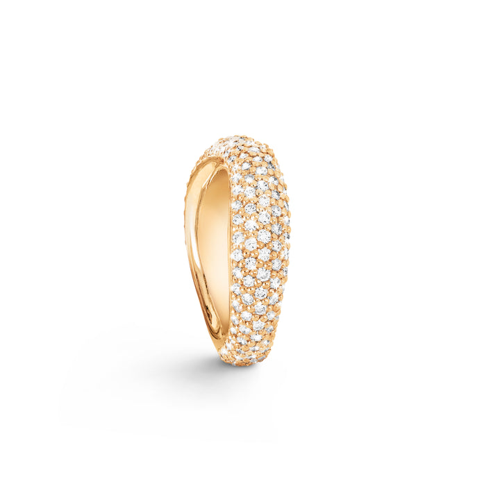 Love 5 Pavé 18K Gold Ring w. Diamonds