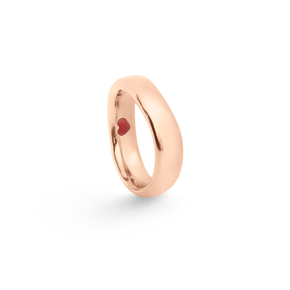 Love 6 18K Polished Rosegold Ring