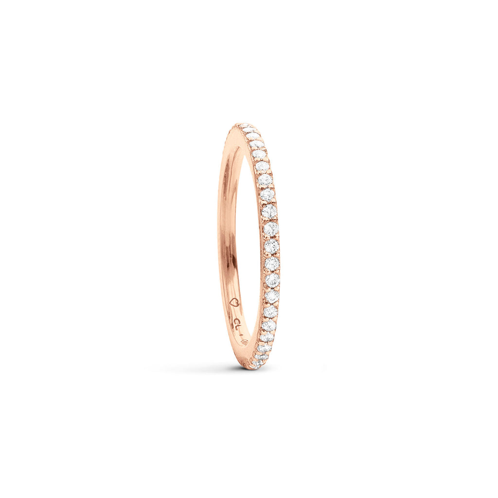 Love Bands Ring aus 18K Rosegold I Diamanten